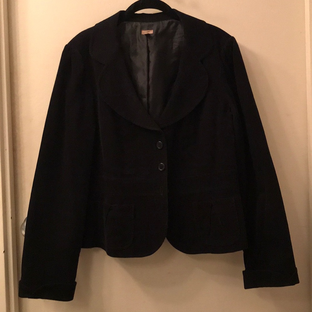 Black corduroy blazer Halogen XL